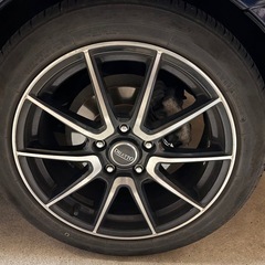 【何でもOK、転がし用タイヤと交換希望】205/50R17  外品アルミ+23年製３-4部山タイヤの画像