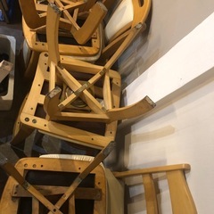 【中古】木製回転チェア の画像