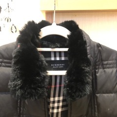 BURBERRY BLACK LABEL キルティング ダウンジャケット 黒 Mの画像