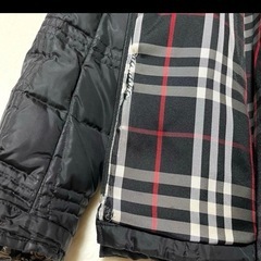 BURBERRY BLACK LABEL キルティング ダウンジャケット 黒 Mの画像