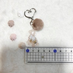 プードル♡ポンポンチャームNo.1の画像