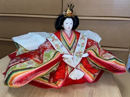 木製7段飾り 雛人形一式（本仕立／道具揃い）引き取り希望