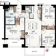 【蒔田2分✨9階】3LDK 66㎡超 フルリノベ🏠 駅徒歩…