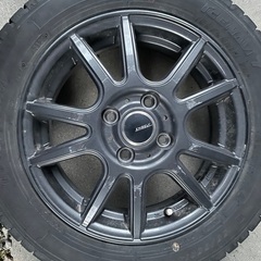 （完売）カースタッドレスタイヤホイール付き売ります。対面取引の画像