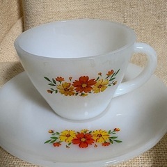 ファイヤーキングティーカップセット2セット(アンティーク)の画像