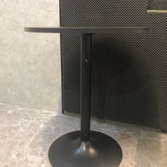 【中古】丸型カフェテーブル（黒）6台まとめてお譲りします 。の画像