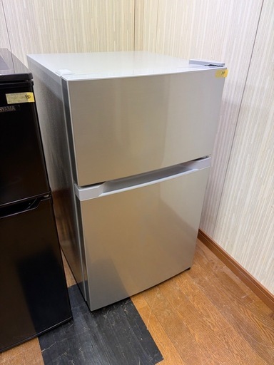 #98 2025年製!! コンパクトタイプ オーヤマ 2ドア冷蔵庫 87L PRC-B092D-S