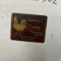 Georgina’s Country Creations アンティークショップ風 額装アート MP302 USA製 風景画 真作の画像