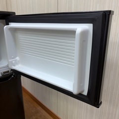#99 激安訳あり品!! 2ドア冷蔵庫 アイリスオーヤマ 2020年 90L KRSD-9B-B ドアポケット欠品の画像