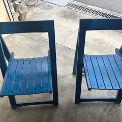 折りたたみ椅子木製の画像