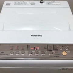 (送料無料) 2021年 極美品 7kg 洗濯機 PANASONIC 「槽カビ予防」コース 布団洗濯可 の画像