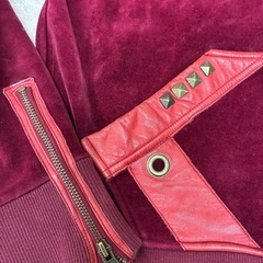 02 DERIV バーガンディ フードパーカーの画像