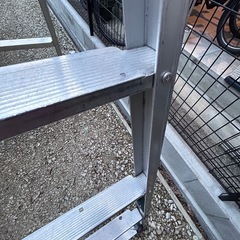 歪み補修有りジャンク品　KS-210A 4脚アジャスト式　伸縮7尺脚立　　使いやすいです！の画像