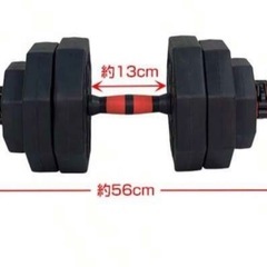 可変式ダンベル 合計24.5kgの画像