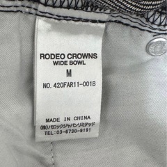 RODEO CROWNS ブラックデニムミニスカートの画像