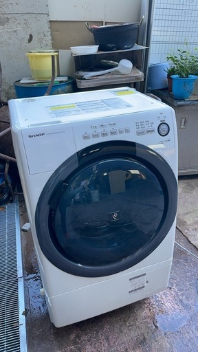 （今月値下げ！）シャープSHARP ドラム式洗濯機 ES-S7B　容量7kg　乾燥3.5kg　美品大人気　格安