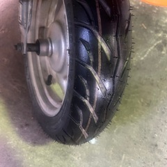 【売約済】実働 BT新品 バリ溝スズキ CA41A レッツ4パレット 4スト原付 インジェクション スクーター オレンジの画像