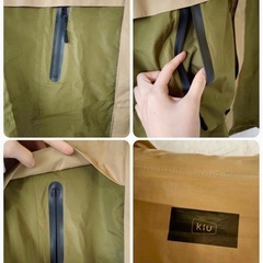 【今日まで】美品レインコートkiu  レインウェア カッパ M 雨具 アウトドアの画像