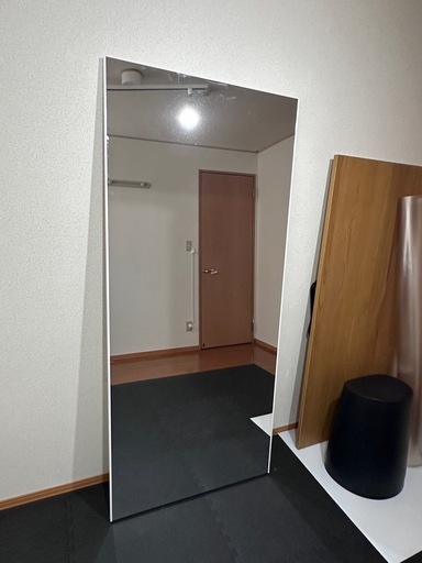 割れない鏡 姿見 80×180cm 超軽量 フィルムミラー（ホワイト）   7life 楽天市場