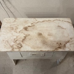 サイドテーブル　フランスアンティーク　引き出し付きの画像
