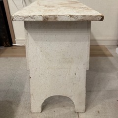 サイドテーブル　フランスアンティーク　引き出し付きの画像