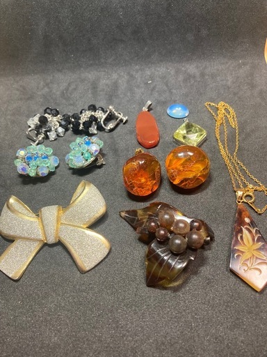 琥珀✨鼈甲✨メノウ✨レモンクオーツ