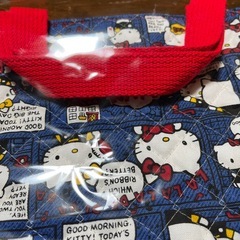 ハンドメイド　ハローキティー　キルティングバックの画像