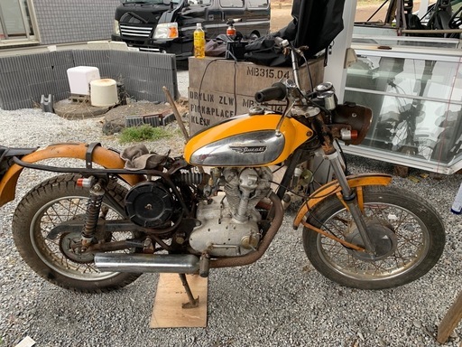 [超希少]1960年代 Ducati 250 Scrambler ナローケース 不動 即決95万 宇都宮