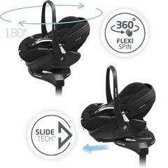 【定価約8万円を2万円で】【シート&ベース セット】Maxi-Cosiマキシコシ　Pebble 360 Pro2(ペブル360プロ2) & FamilyFix 360 Pro(ファミリーフィックス360プロ)の画像