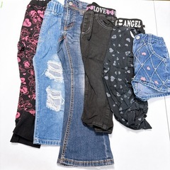 女の子 女児 110サイズ 子供服 まとめ売り 秋冬 保育園 お着替え 9枚 トップス ボトムスの画像