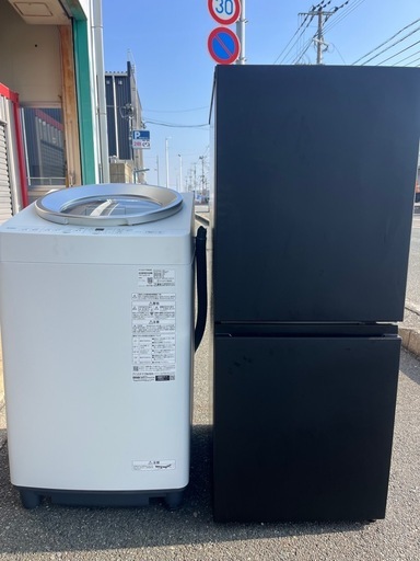 福岡市配送設置無料　高年式　大きめ156L 冷蔵庫、洗濯機セット【受渡予定者決まりました】