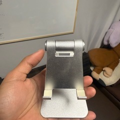 スマホスタンド アルミ製の画像