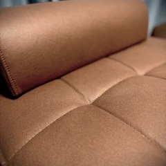 ほぼ新品★一人用　ソファ？オットマン？ブラウンの画像