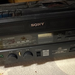 月末廃棄予定　SONY CD カセットラジカセ　CFD-60の画像