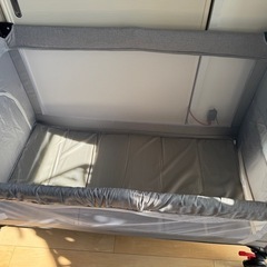 ベビーベッド+マットレスの画像