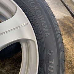 未使用新品タイヤ155/65R14と中古品ホイール付　4本セットの画像
