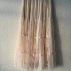 新品チュールスカート ロング丈の画像