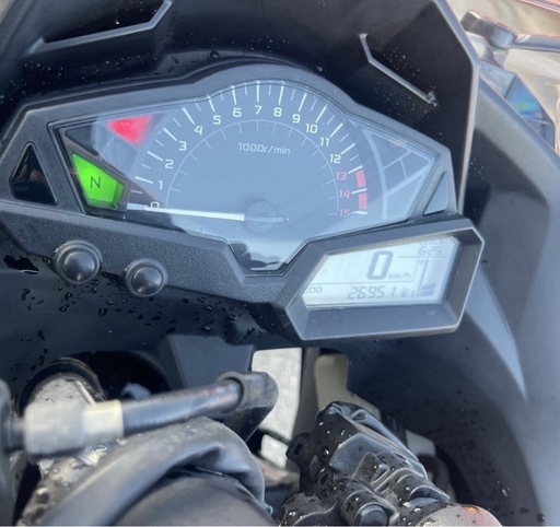 Kawasaki Ninja 300｜EX300A｜実走行2.6万km｜エンジン始動OK・走行可能｜外装割れあり