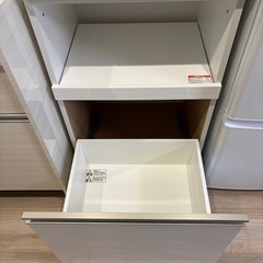 ニトリ 食器棚 リガーレ 60cm ホワイト キッチンボード 家具の画像