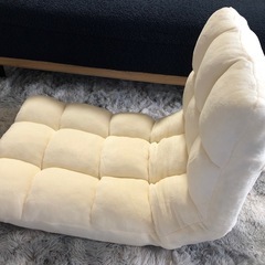 【2/21まで】座椅子 ふわもこ 14段階 リクライニング コンパクト 折りたたみ の画像