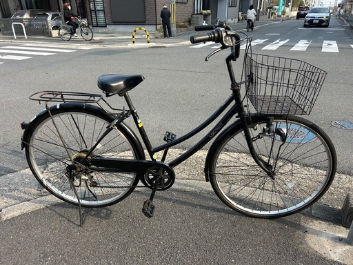 ママチャリ 27インチ 外装6段変速 LEDライト 中古