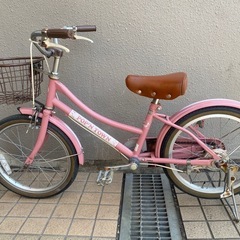サイクルあさひPOP‘N TOWN 18インチ子供用自転車 ピンクの画像