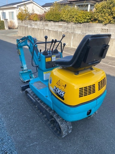 クボタ K-005-3　46h 超低稼働 実働良好 ミニユンボ