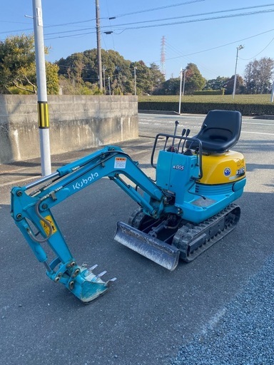 クボタ K-005-3　46h 超低稼働 実働良好 ミニユンボ