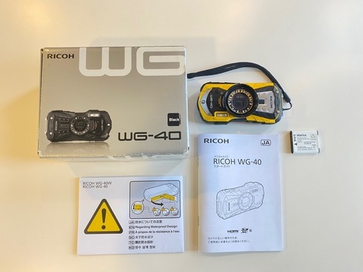 RICOH防水デジタルカメラ（WG-40）＋バッテリー