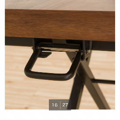 ニトリ ガス圧昇降付ダイニングテーブル　120×75 高さ調整 8,800の画像