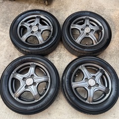 【美品】軽自動車用タイヤ＋アルミホイール4本セットの画像