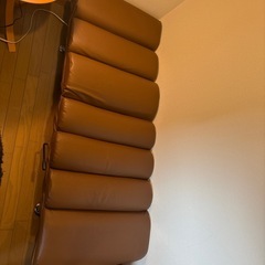 【本日引取限定】リクライニングチェア ブラウン 1,500円 の画像