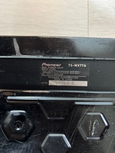 Pioneer carrozzeria TS-WX77A ウーファー