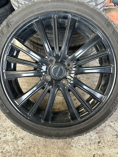 軽　16インチ　カラーブラック　　165/50R16 ホイールセット